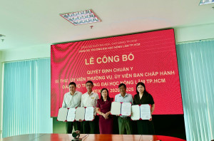 Trường Đại học Nông Lâm TP. HCM công bố quyết định Bí thư Đảng uỷ Trường