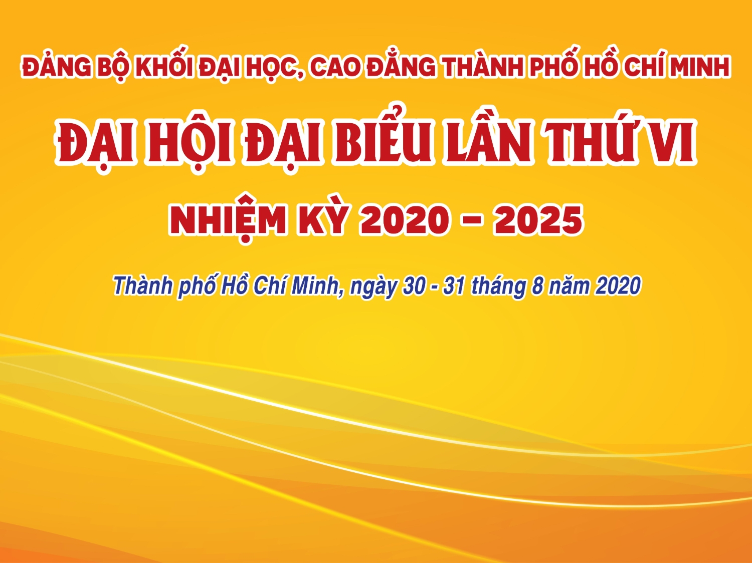Trực tiếp phiên khai mạc Đại hội Đại biểu Đảng bộ Khối Đại học, Cao đẳng Thành phố Hồ Chí Minh lần thứ VI, nhiệm kỳ 2020 - 2025