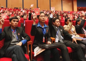 Đại biểu dự Đại hội Đoàn toàn quốc lần thứ X - Ảnh: Minh Châu