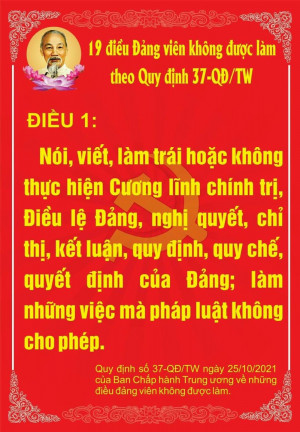 19 điều đảng viên không được làm