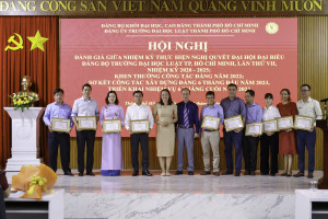 Đại học Luật TP.HCM: Nhiều kết quả đạt được trong nửa nhiệm kỳ Đại hội Đảng bộ