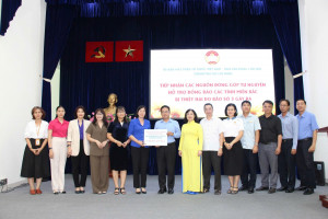 Đảng bộ Khối Đại học, Cao đẳng TPHCM chung tay đóng góp hỗ trợ đồng bào các tỉnh miền Bắc bị thiệt hại do bão số 3