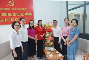 Đảng ủy Khối Đại học, Cao đẳng TPHCM tiếp các đoàn đại biểu đến thăm và chúc mừng nhân dịp kỷ niệm Ngày Nhà giáo Việt Nam 20/11