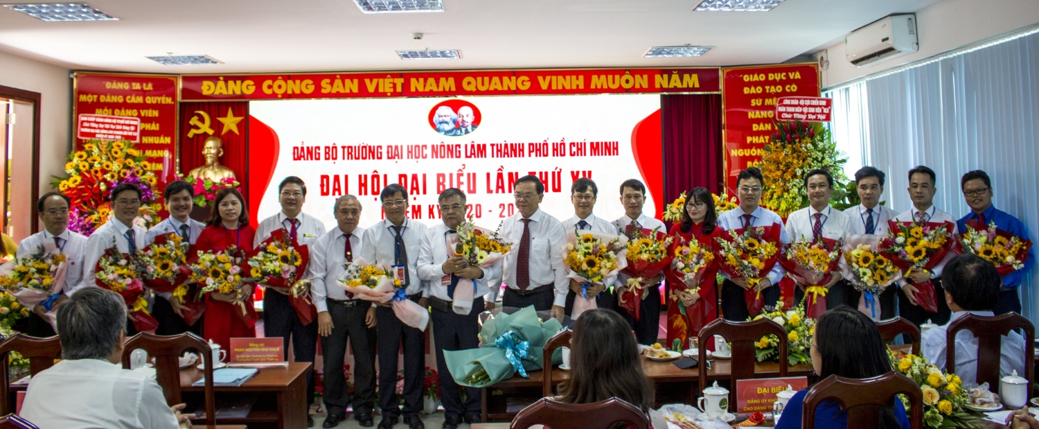 Ra mắt Ban Chấp hành Đảng bộ Trường Đại học Nông Lâm Thành phố Hồ Chí Minh lần thứ XV, nhiệm kỳ (2020 – 2025).