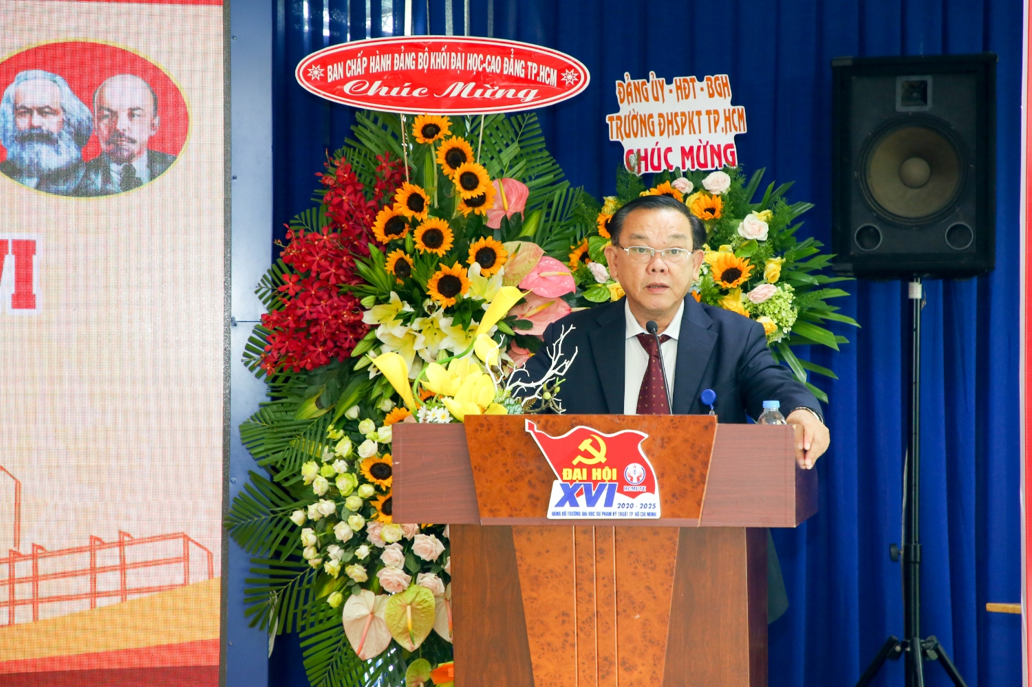 Đồng chí Nguyễn Đông Phong – Bí thư Đảng ủy Khối phát biểu chỉ đạo đại hội